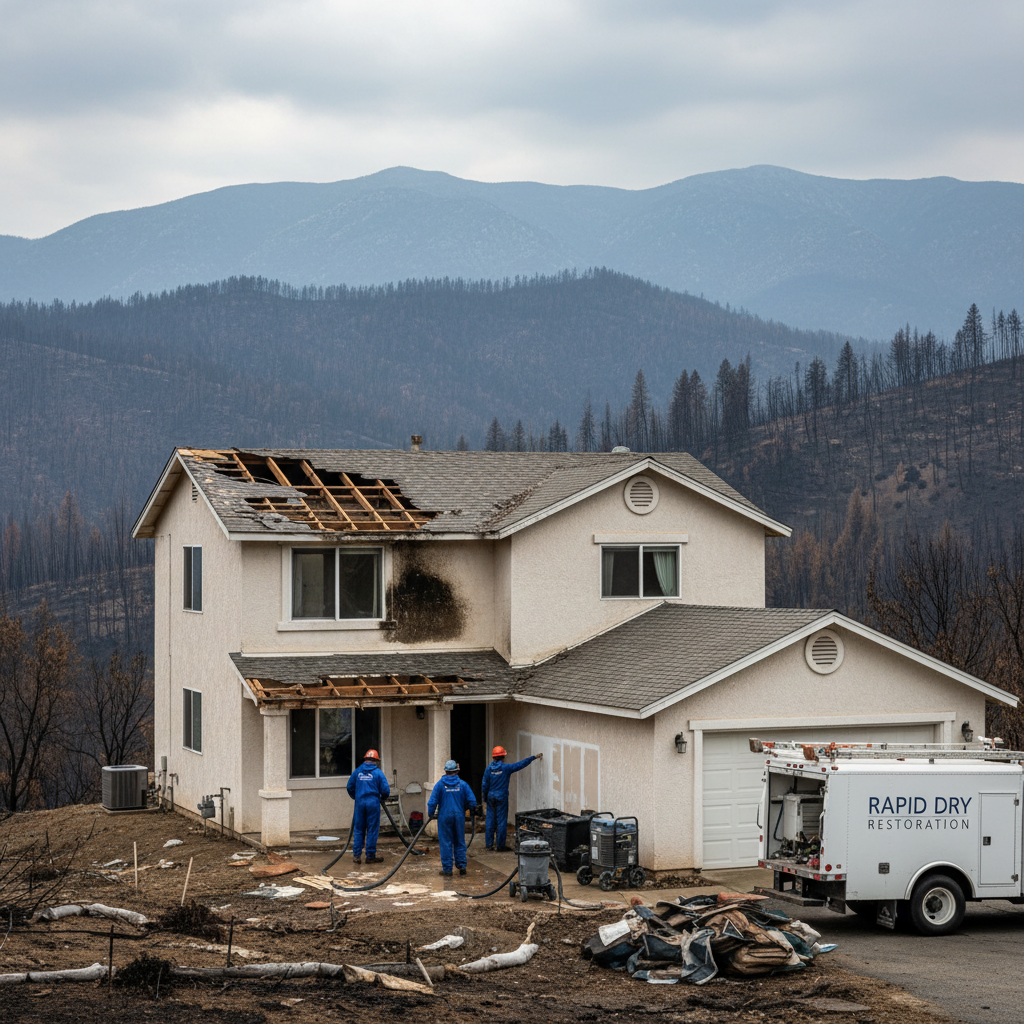 The Importance of Water Damage Removal in Properties Near Wildfire Burn Scars in San Bernardino County
