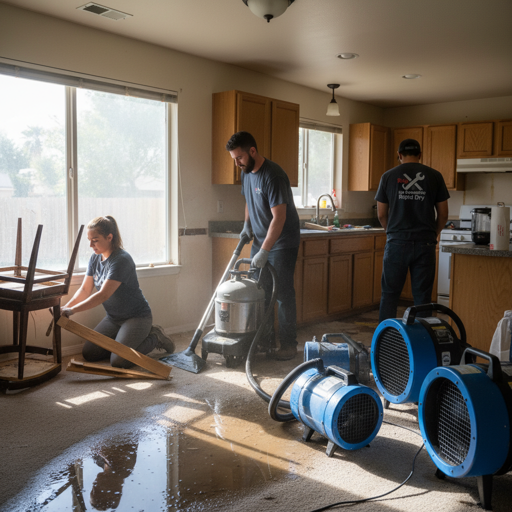 Water Damage Restoration work by San Bernardino Water Damage Restoration in San Bernardino
